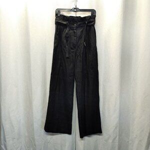 Reset By Jane Wide-Leg Flax High-Waisted Pants Women's Size M Waist 28" Casual